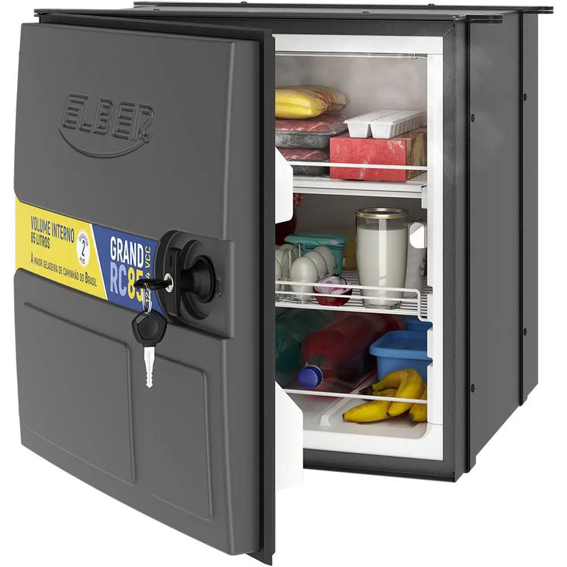 Geladeira Externa para Caminhão Elber 85 Litros 12/24v Bege